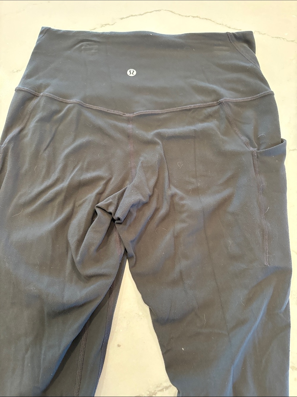 lululemon athletica Black High-Rise Leggings with Side Pocket